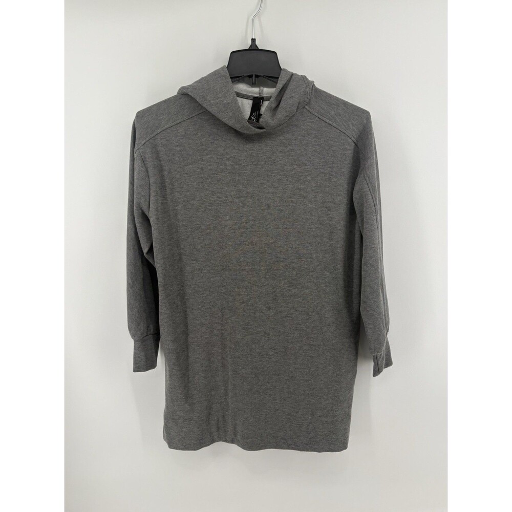 Bobi Los Angeles Gray Oversized Sweatshirt Dress With Hoodie Size XS NWT